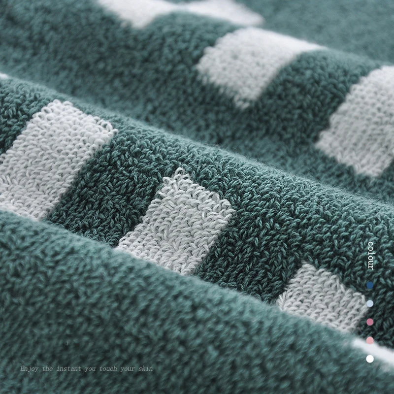 Retro Cotton Towel Dots Stars Striped Heart Pattern Soft Face Towel Super Absorbent Thick Hand Towels for Bathroom Kids Adults