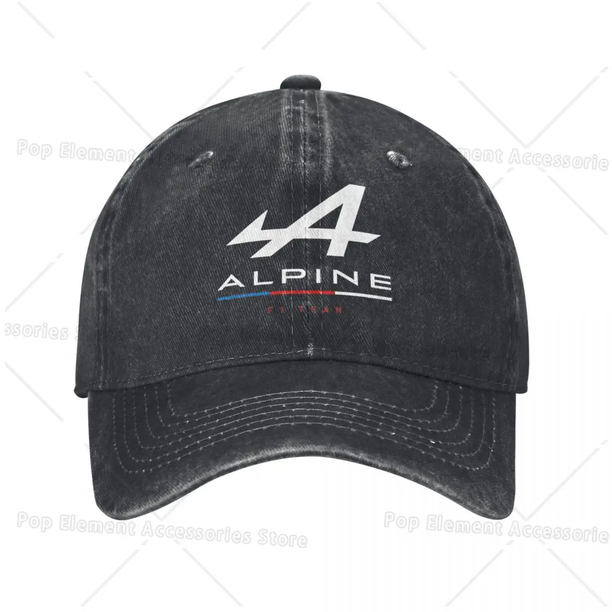 Alpine Racing Team Unisex Style Baseball Caps Distressed Washed Caps Hat Vintage Outdoor Running Golf Snapback Cap