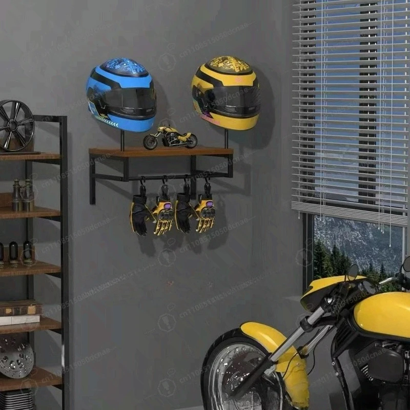 

Деревянное настенное крепление для мотоциклетного шлема - Держатель для гоночного снаряжения, подставка для спортивного инвентаря, декоративная подставка для шлема
