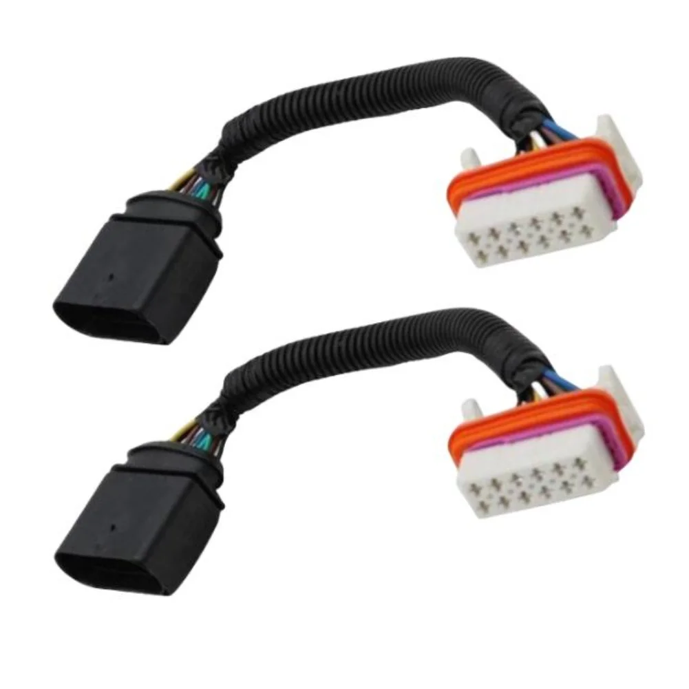 

2PCS Wiring Harness Adapter for Headlight Assembly Compatible with For Touareg 2004 2007 Models Part No 7L6971071A