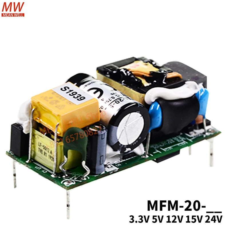 Original MEAN WELL 20W High Reliable Green On Board Type MFM-20-5 MFM-20-12 MFM-20-15 MFM-20-24