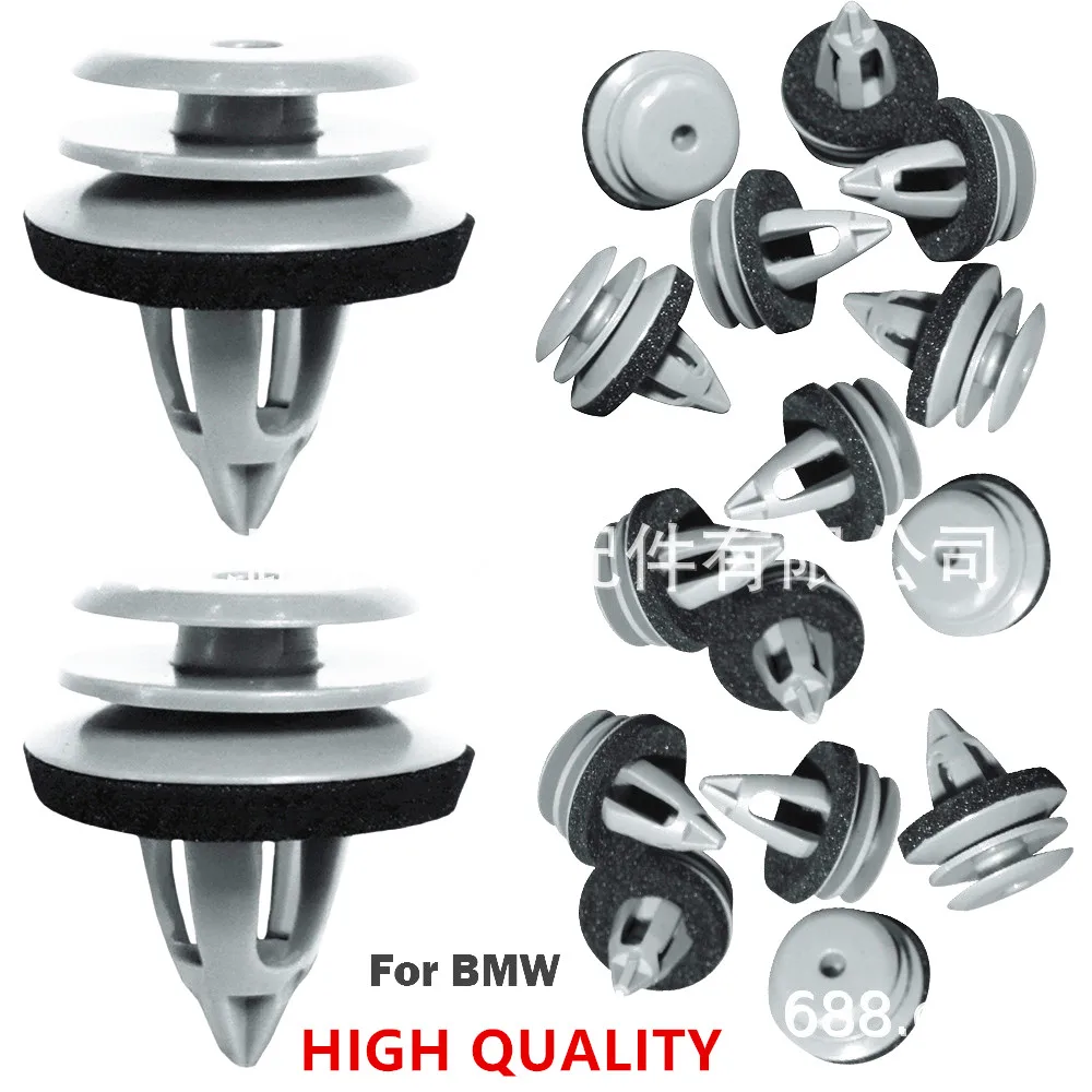 

10/100/500pcs Panel Card Plastic Trim Clips Trim Fastener Front Rear Door For BMW E36 E46 E60 E63 E64 E84 E83 51418224781