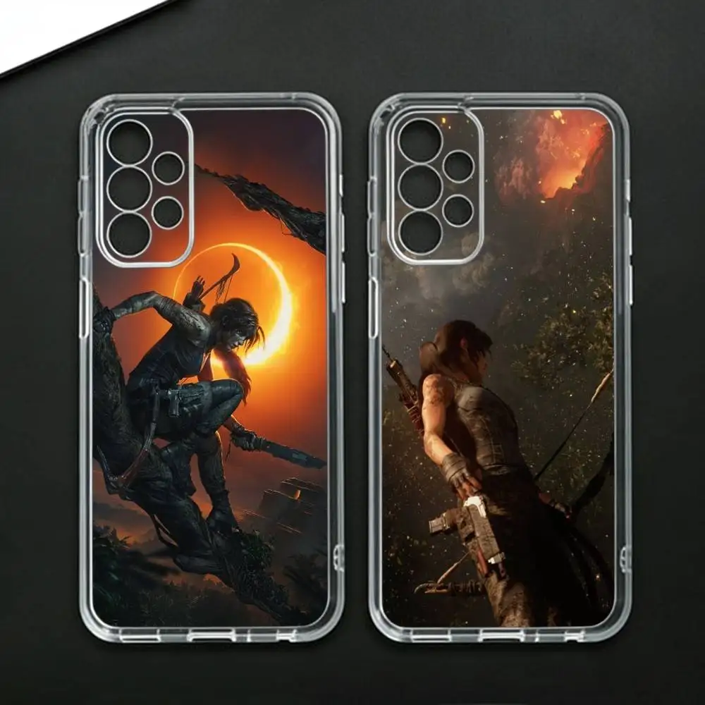 Чехол для телефона L-Lara-Croft T-Tomb R-Raider для Samsung Galaxy A71, A70, A52, A51, A40, A30, прозрачный чехол.
