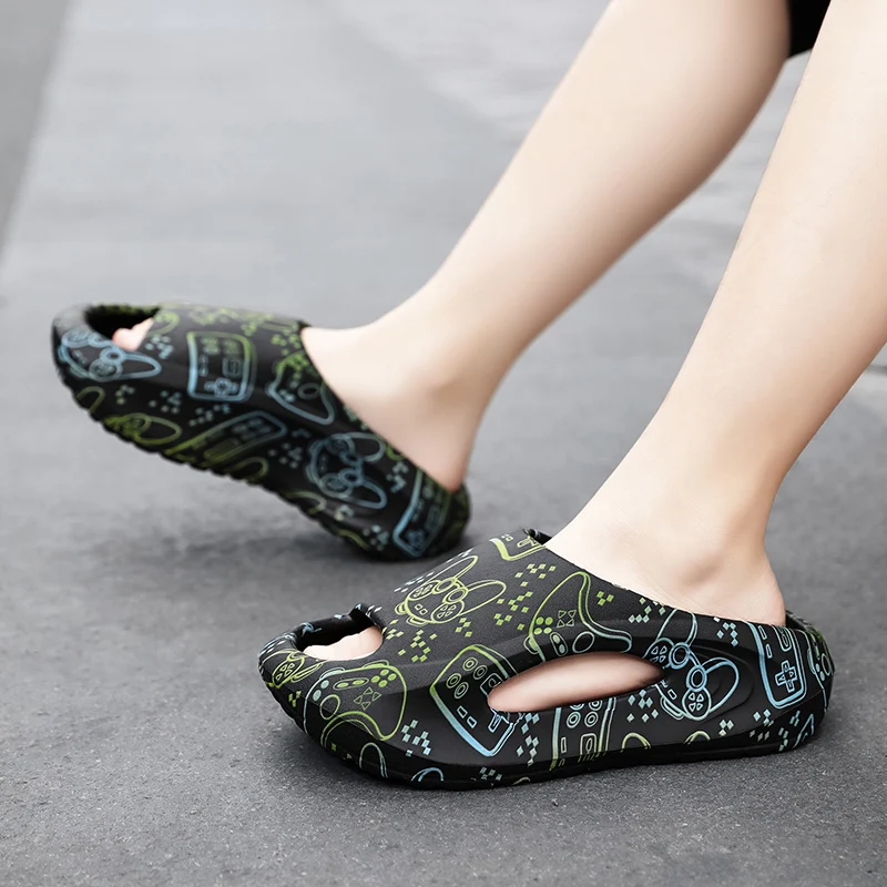 Summer Kid's Home Outdoor EVA Anti-Slip Slippers Soft Bottom Boy Girls Comfortable Lightweight Slippers Size 25-38