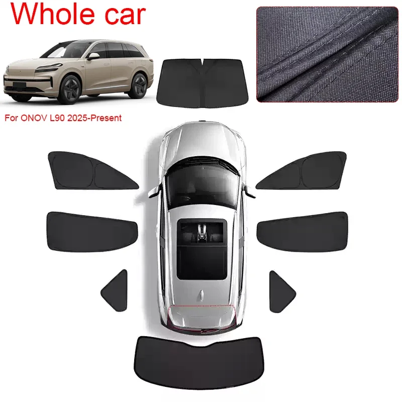 

Car Privacy Sun Shade Window Covering UV Block Thermal Insulated For ONOV L90 2025-Present Auto Anti-UV Sunshade Mat Accessories