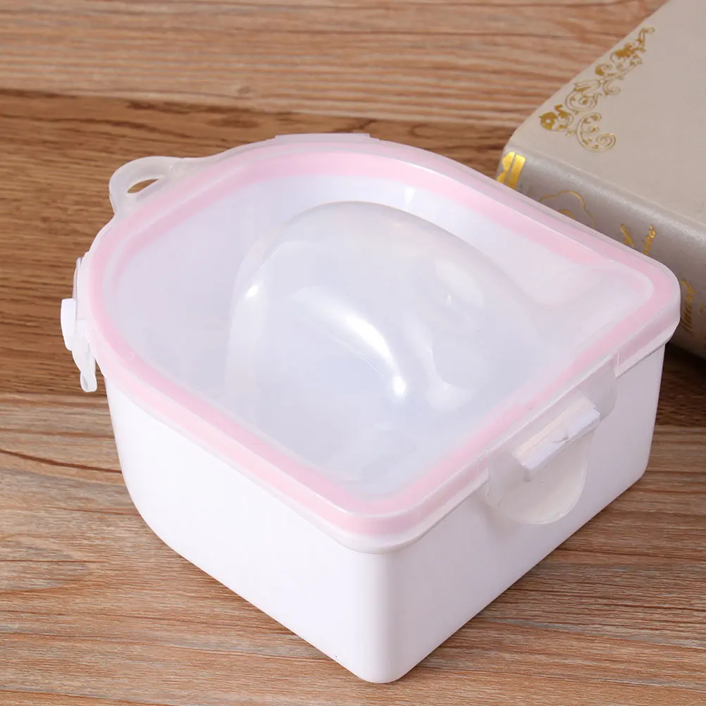 ชามทำเล็บ 2 ชิ้น น้ำหนักเบา พกพาสะดวก สำหรับแช่เล็บ ล้างเจล ตัดแต่งเล็บ ป้องกันเตียงอบเล็บ ใช้ในบ้านหรือร้านเสริมสวย