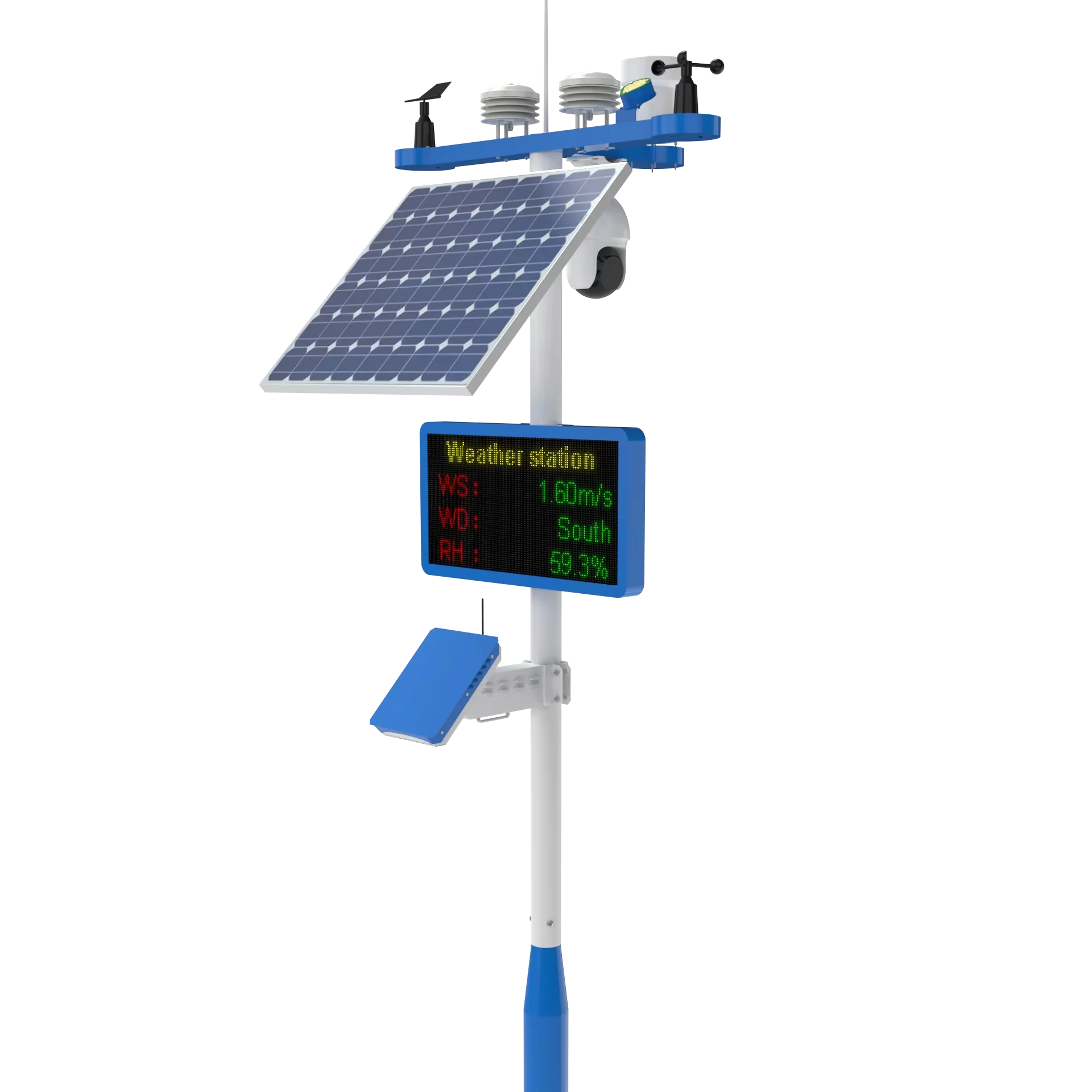 

[Hot Sale] OEM Multi-Sensor Environmental For Outdoor Weather Station Real-Time Air Quality, Temperature, Humidity, CO2 Detecti