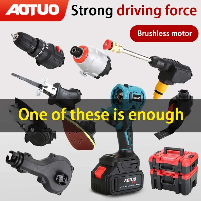 YYHC-Elektrotools Mit Replaceable Machineköpfen. Schnell Mounted Wireless Lithium-Akku-Werkzeug, Portable Elektro