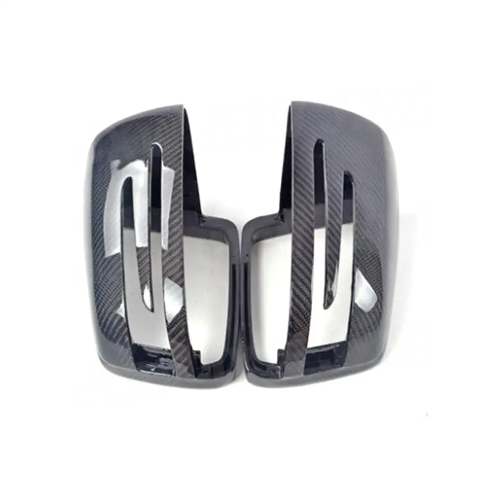 JCHEY ألياف الكربون الرؤية الخلفية غطاء مرآة جانبية غطاء الكسوة لبنز A C CLA GLA CLS الفئة W176 W117 W204 W212 W218 W207 2013-2018