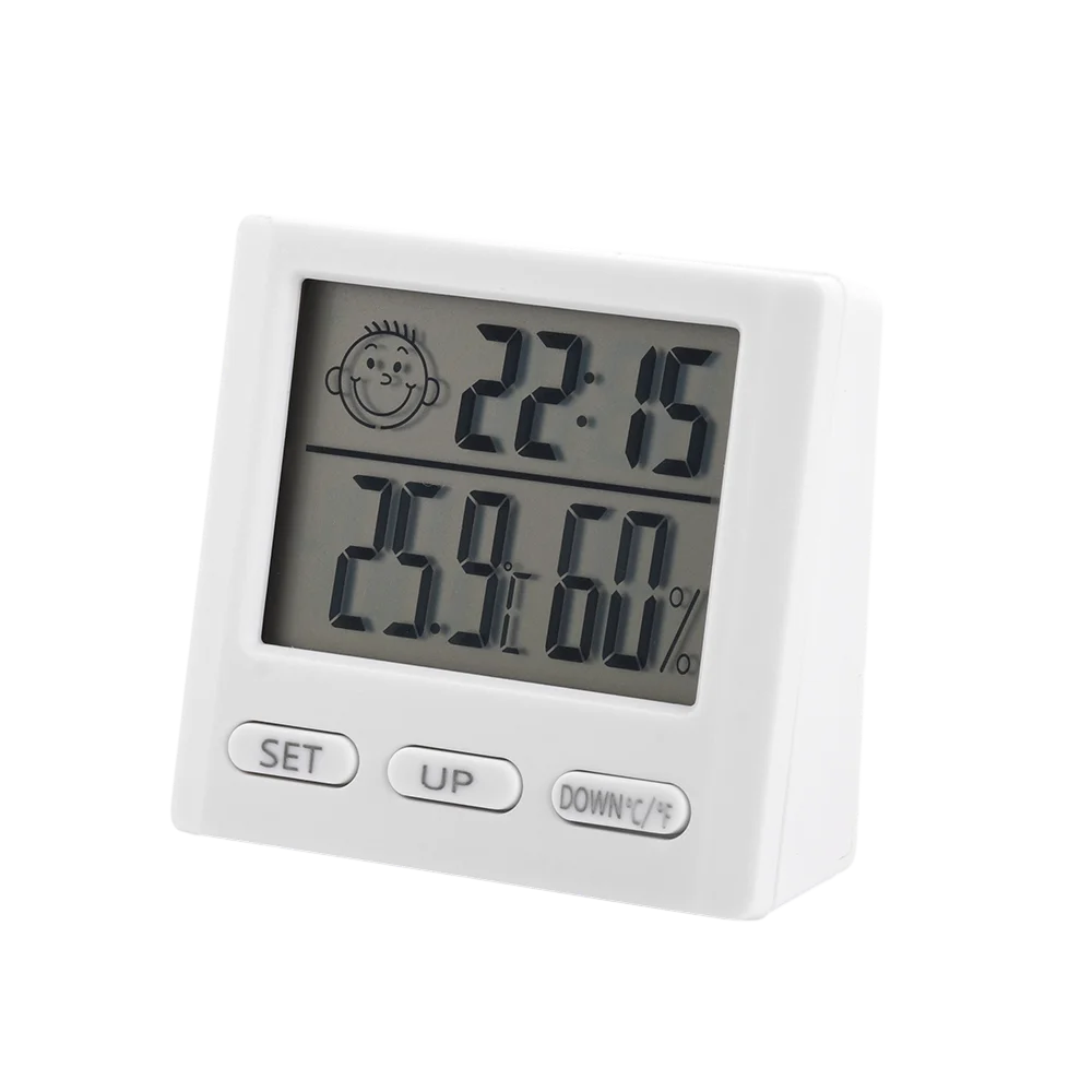 Horloge multifonction, compteur de température et d'humidité, affichage du confort d'expression 0 ~ 