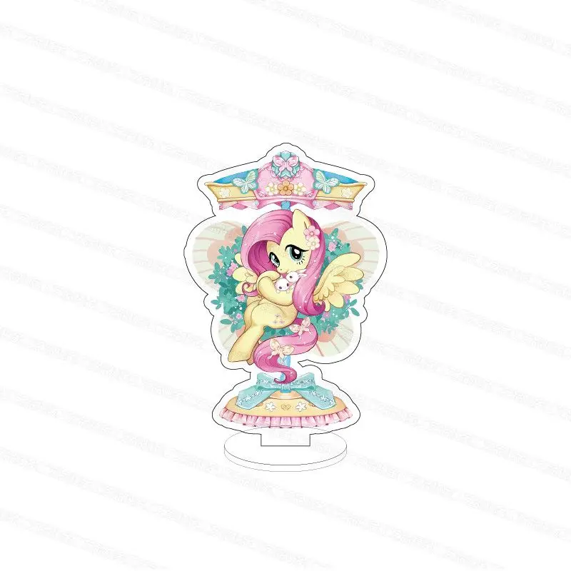 My Little Pony Twilight Sparkle Pinkie Pie อะนิเมะอุปกรณ์ต่อพ่วงการ์ตูนสร้างสรรค์อะคริลิคใสเดสก์ท็อปเครื่องประดับตกแต่ง