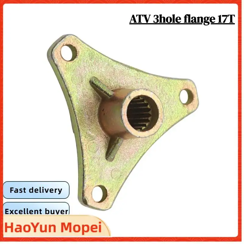 flange-rotativa-de-3-furos-com-17-dentes-para-atv-carro-de-praia-modificado-e-veiculo-eletrico-suporte-fixo-do-cubo-da-roda-traseira