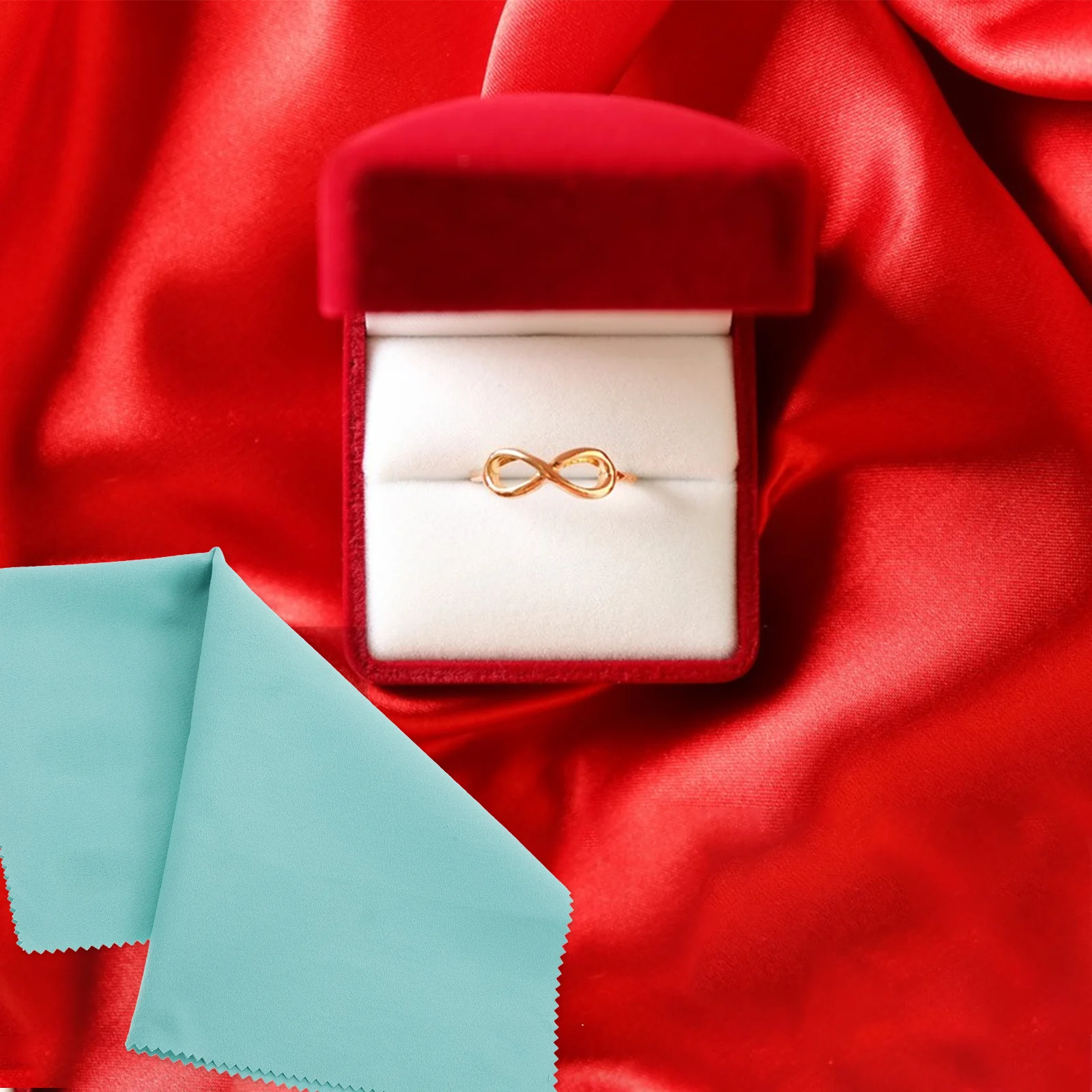 

2Pcs Jewelry Cleaning Microfiber Cloth Silver Polishing Cloth Remove Tarnish Restore Sparkle Silverware 30x30cm