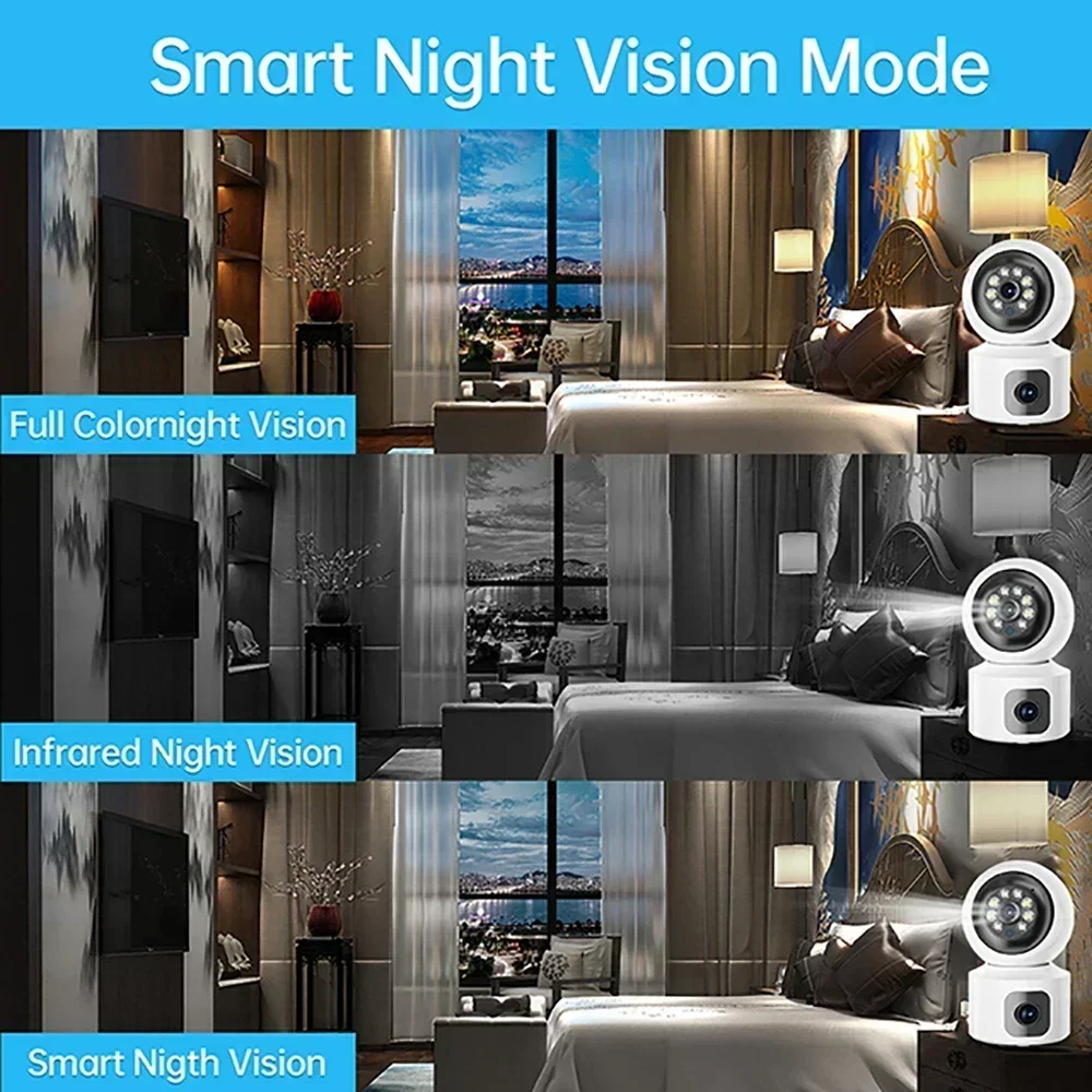 NEW 4MP IP WIFI Camera Indoor P2P Wireless Baby Monitor Home Security Auto Tracking Night Vision IP Surveillance Camera