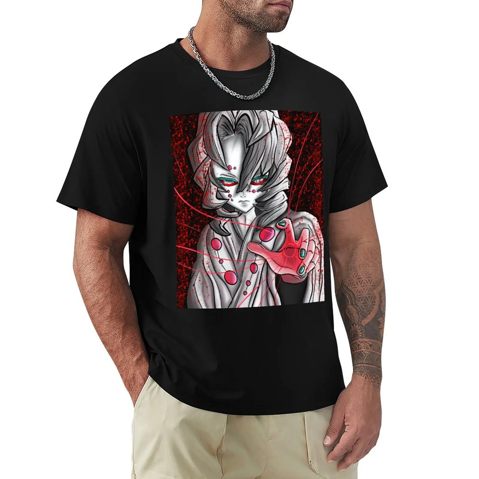 

Rui Spider Demon - Demon Slayer Manga T-Shirt man clothes cotton man t-shirts oversized graphic tee men tshirt