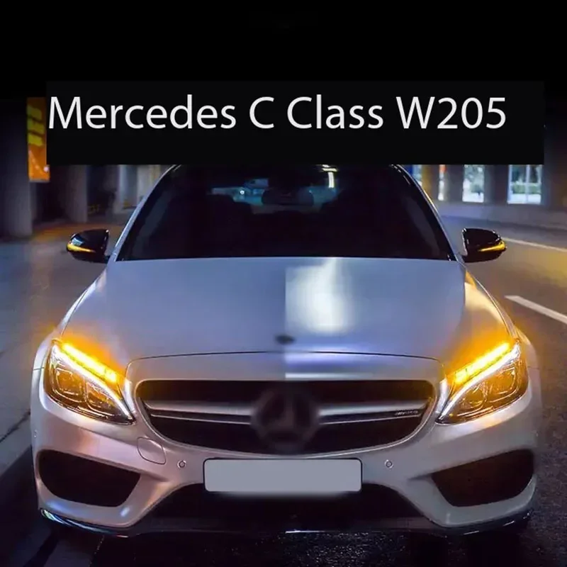 

TYPY автомобиль для Benz C-Class W205 фара 2015-2018 обновление модифицированный новый DRL динамический указатель поворота светодиодные фары автоаксессуары