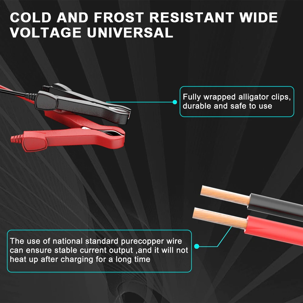 Cargador de batería de coche inteligente de alta potencia 12V/6A para motocicleta SUV camión reparación de pulso inteligente carga de batería multifuncional