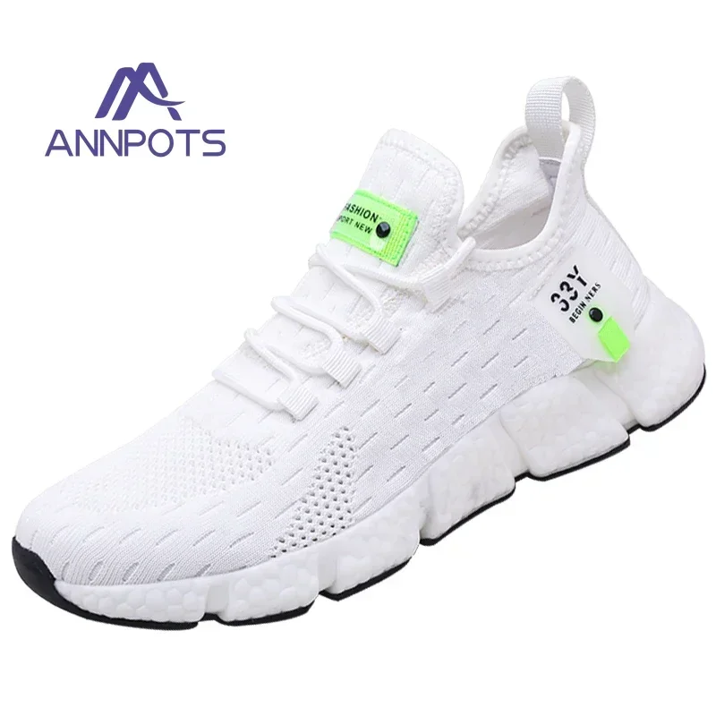 Men\'s Casual Shoes Breathable White Running Shoes Male Light Non-slip Classic Sports Women Couple Mesh Sneakers Tenis Masculino