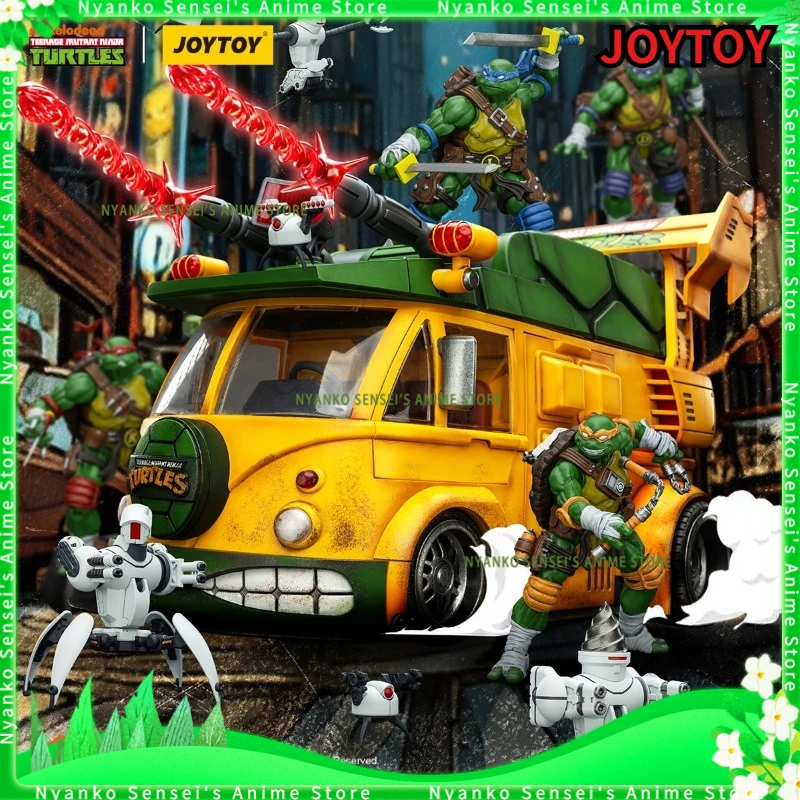 

В наличии: JOYTOY Teenage Mutant Ninja Turtles - Фигурки Черепашки-Ван и Роудкилл Родни, масштаб 1/18, аниме-модели, модные игрушки для рабочего стола
