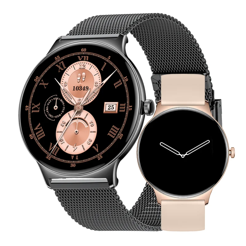 LIGE Ultra Thin Fashion Smart Watch Women Screen Always Display Time Bluetooth Call AMOLED Smartwatch Sports Bracelet Woman Gift
