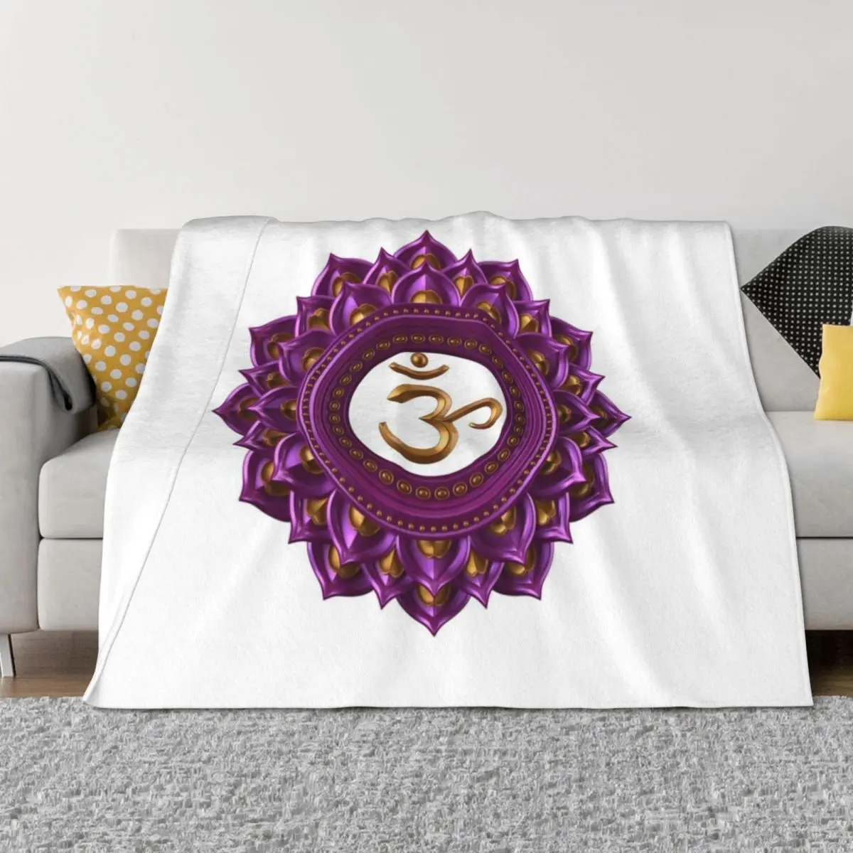 

Relaxing Reiki Throw Blanket Bed bed plaid christmas gifts wednesday Blankets