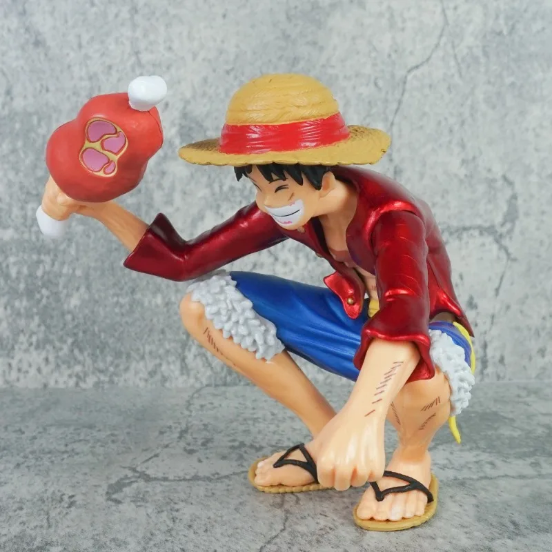 Een Stuk Monkey D Luffy Anime Figuur Actiefiguren Standbeeld Beeldje Collectie Desktop Ornament Model Pop Speelgoed voor kinderen Geschenken