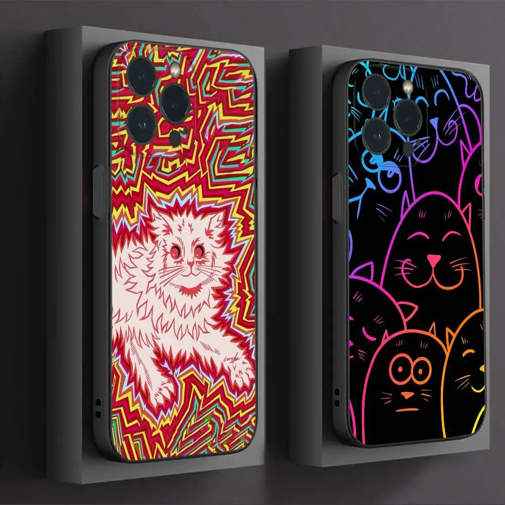

Animal Cartoon Pattern Phone Case For IPhone16 15 14 13 12 Mini 11 Pro XS Max X XR SE5 6 7 8 Plus Soft Silicone Cover
