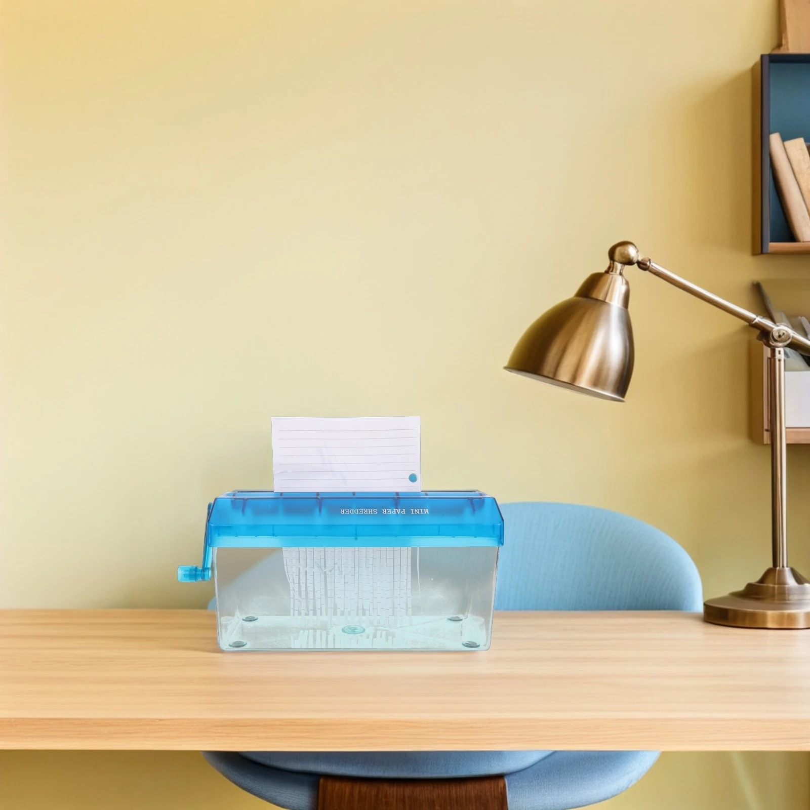 

Manual Paper Shredder For Home Office Compact Portable Hand Crank Stripe Cut A4 Bills Confidential Documents Pp Steel Desktop