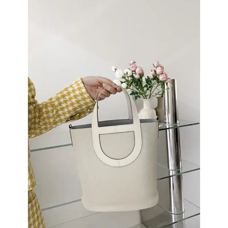 2024 Summer New Pig Nose Vegetable Basket H Home Same Style Large Capacity Bucket Women\'s Bag Handheld Crossbody Bag