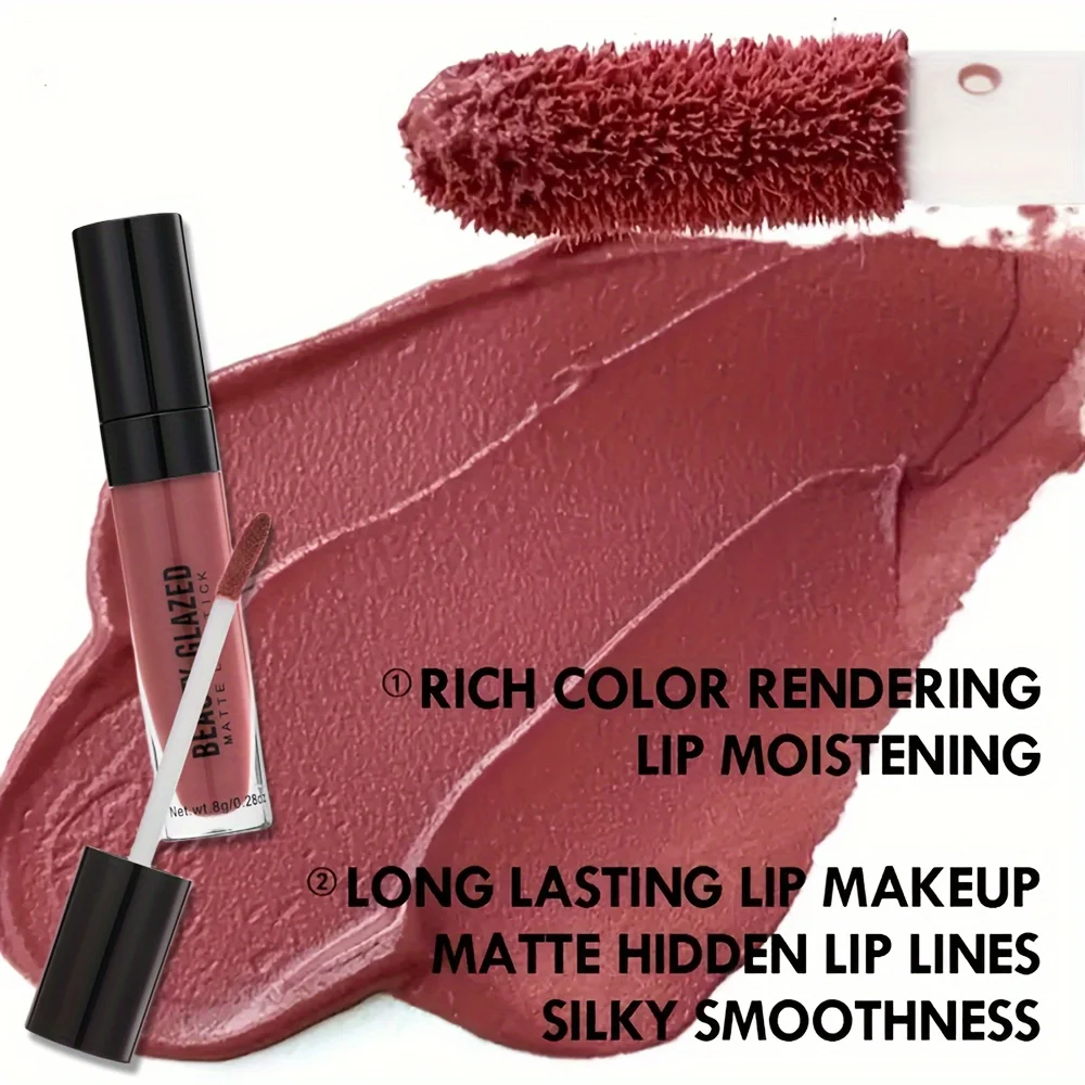 2024 Matte Lipstick 24 Hour Natural Velvet Crayon Lip Stain Color Stick Long Lasting Waterproof Lip Gloss Lipstick For Women