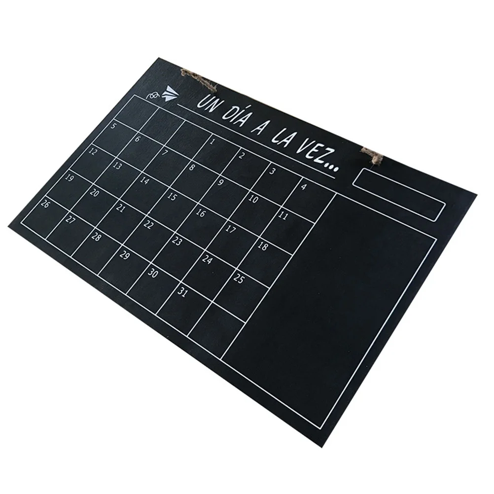 Wooden Single-Sided Hanging Blackboard Reusable Message Board For Wedding Party Christmas Chalkboard Wall Organizer