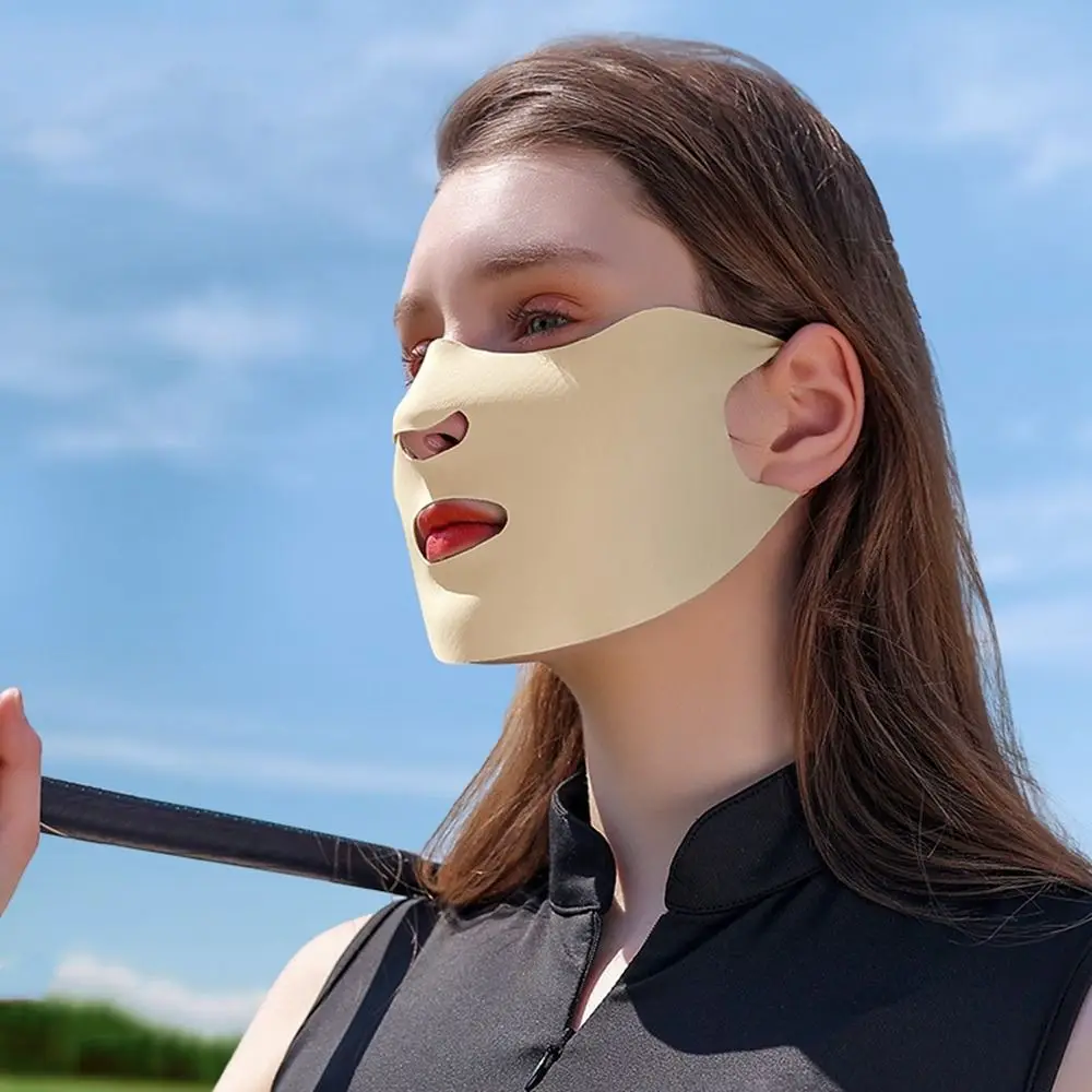 Gesicht Schals Seide Schal Sommer Wandern für Männer für Frauen Sonnenschutz maske Sonnenschutz Schleier Eis Seide Gesicht Schal Anti-UV-Gesichts schutz