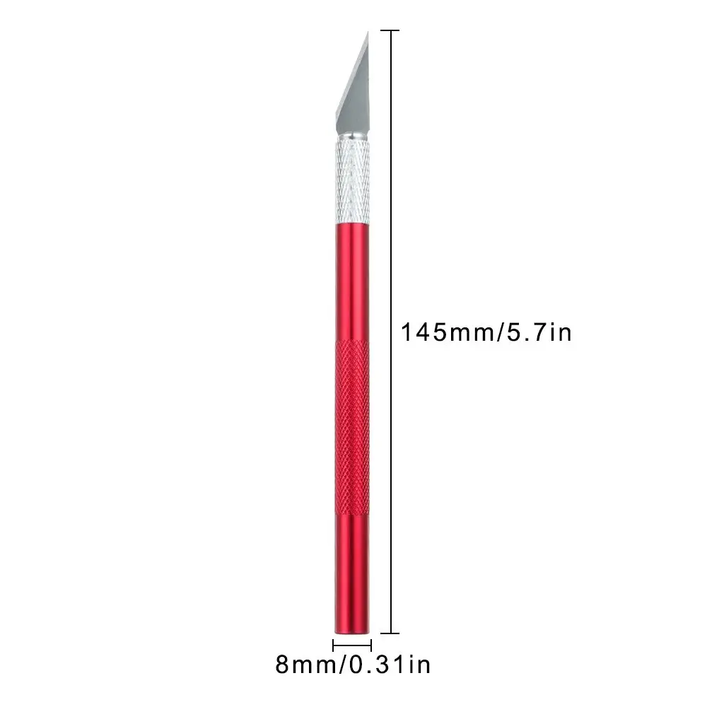 Multi-color Pastry Tools Carving Sculpture Metal Scalpel Non-slip Knife with 1pc Blade Engraving Cutter