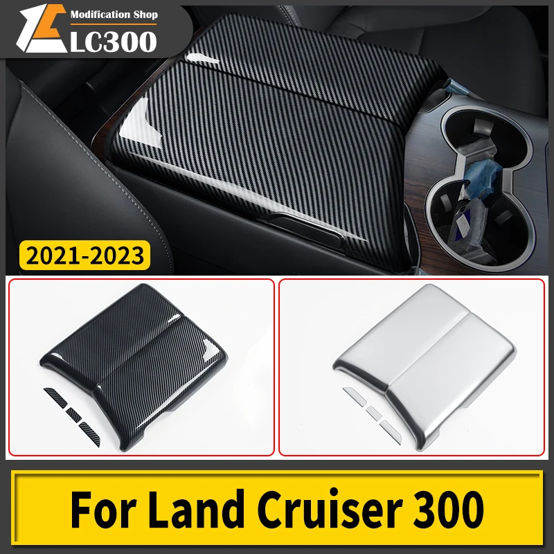 

For Toyota Land Cruiser 300 2021 2022 2023 center Armrest Box Protective Cover LC300 Interior Accessories Tuning Modification