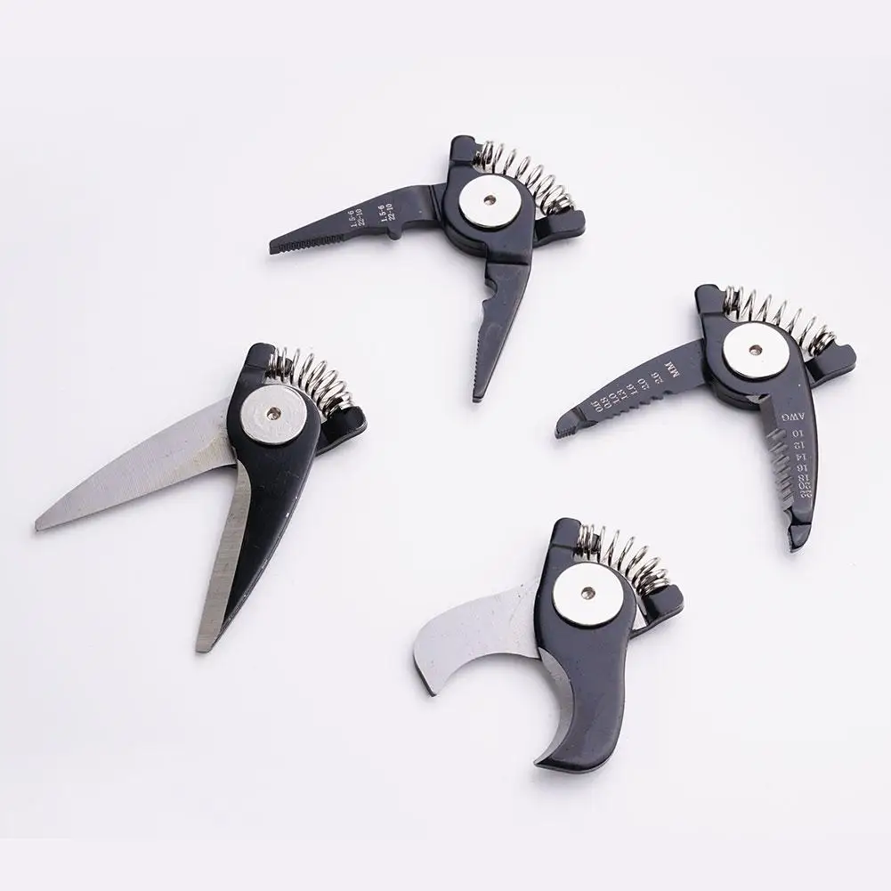 5 In 1 Multifunctional Pliers Replaceable Steel Wire Pliers Wire Stripping Interchangeable Head Tool Special For Electricians