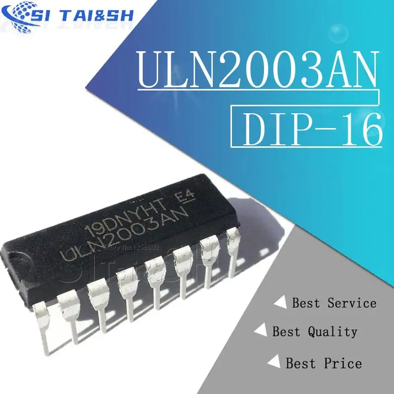 10PCS ULN2003AN DIP-16 ULN2003 ULN2003APG DIP ULN2003ADR ULN2004AN ULN2004ADR ULN2004 ULN2003AIPWR ULN2003A ULN2803 ULN2803APG