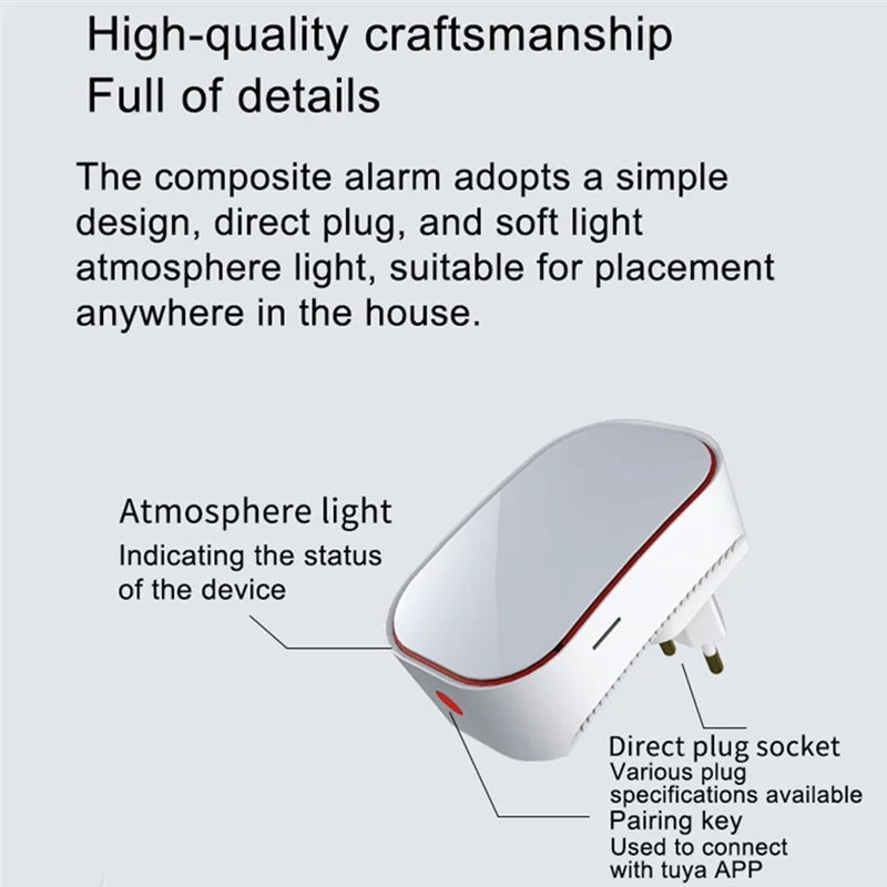 

REPLA-WIFI детектор природного газа и детектор угарного газа CO, монитор детектора утечки горючего газа для Co,Lng,Lpg,Methane