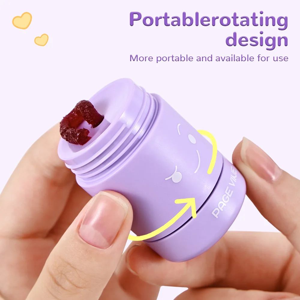 Leuke Star Smile Lippenbalsem Twist Up Fruitsmaak Voedend Glans Overnachtsmasker voor droge lippen Verzorging Dagelijks gebruik Veganistische formule Make-up