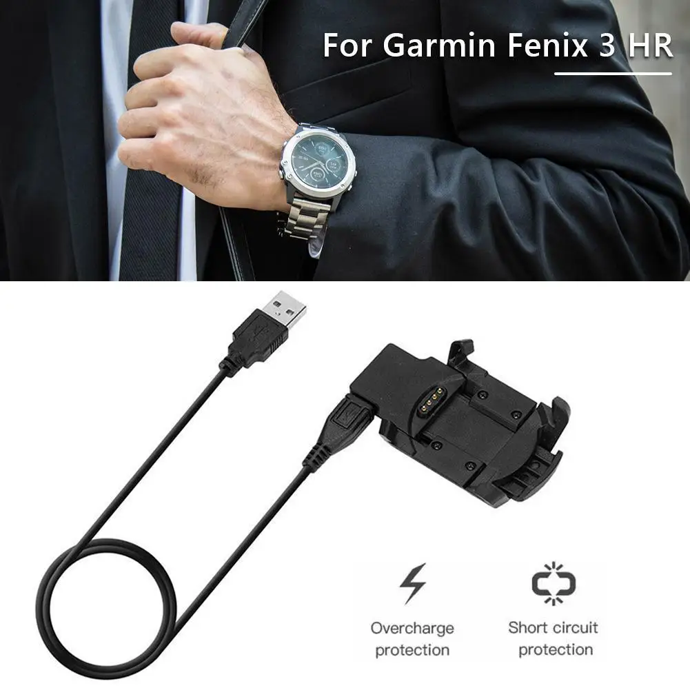لساعة Garmin Fenix 3/Fenix 3 HR بمشبك شاحن ملحقات محطة إمداد الطاقة #2