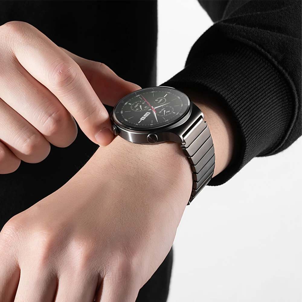 22mm Luxury Metal Band for Huawei GT5 GT4 46mm for Huawei Watch 4 WATCH 4 Pro Ultimate Link Bracelet Stainless Steel Wristband