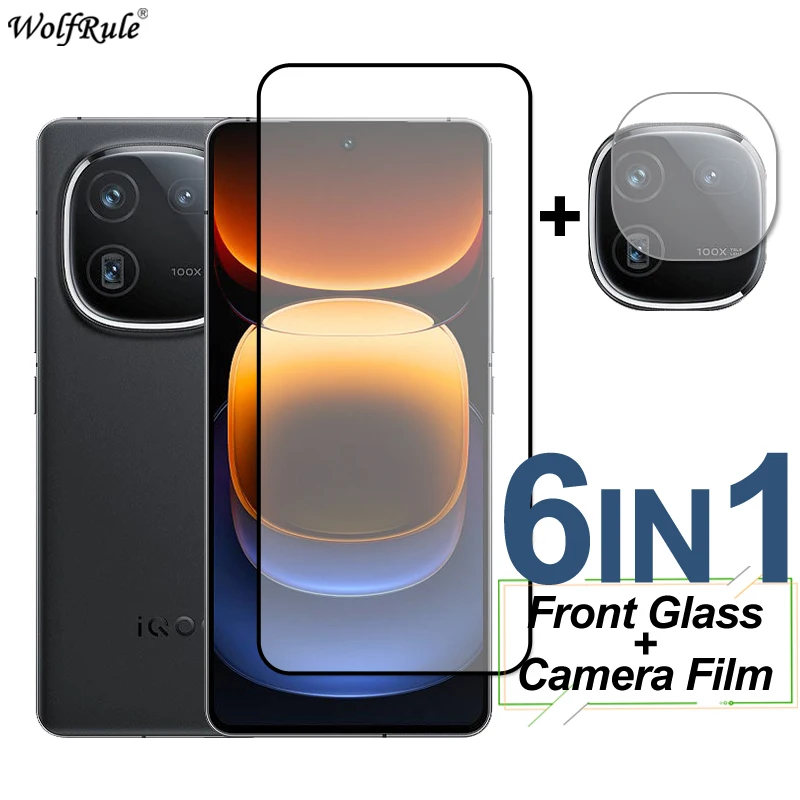 Full Cover Tempered Glass For ViVo iQOO 12 Screen Protector Protective Phone Camera Lens Film For ViVo IQOO 12 11S 11 Glass