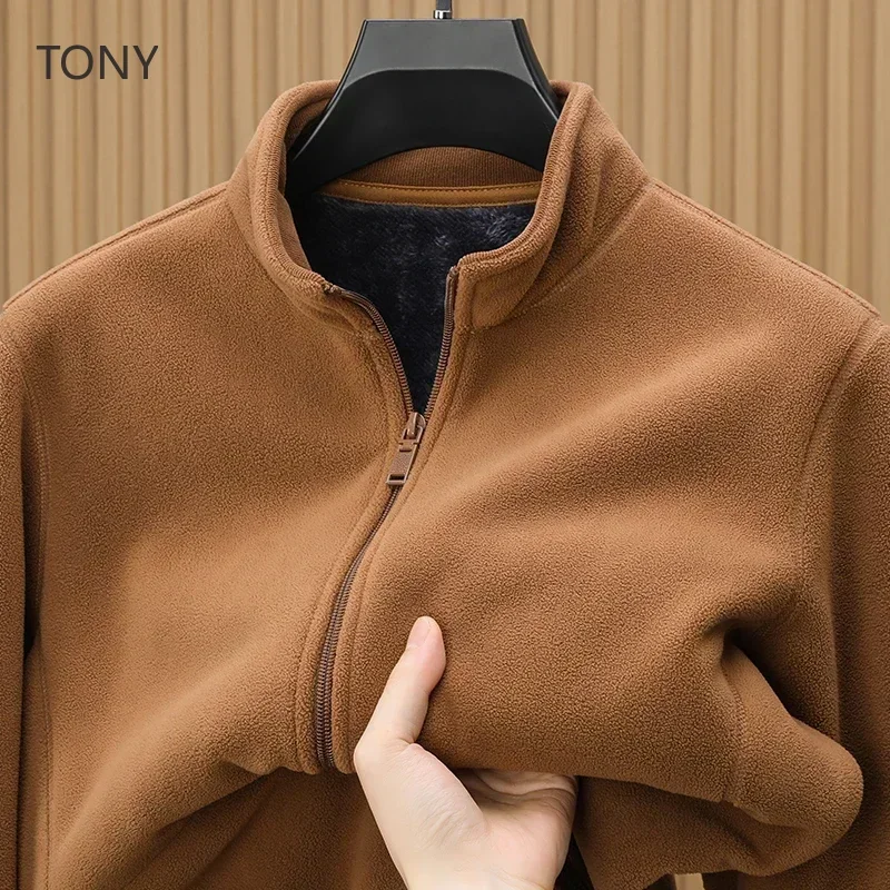 

Mens Sweater 2024 Designer Clothing Thickened Hooded Zipper Casual Jacket Cardigan Men Clothes Winter Luxury Heating Jacket