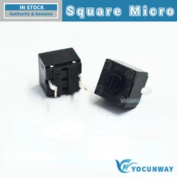 5Pcs KAILH Square Micro Switch Black Shell 10 million Lifespan 2Pin Match GPW Middle Key Repair Wholesale
