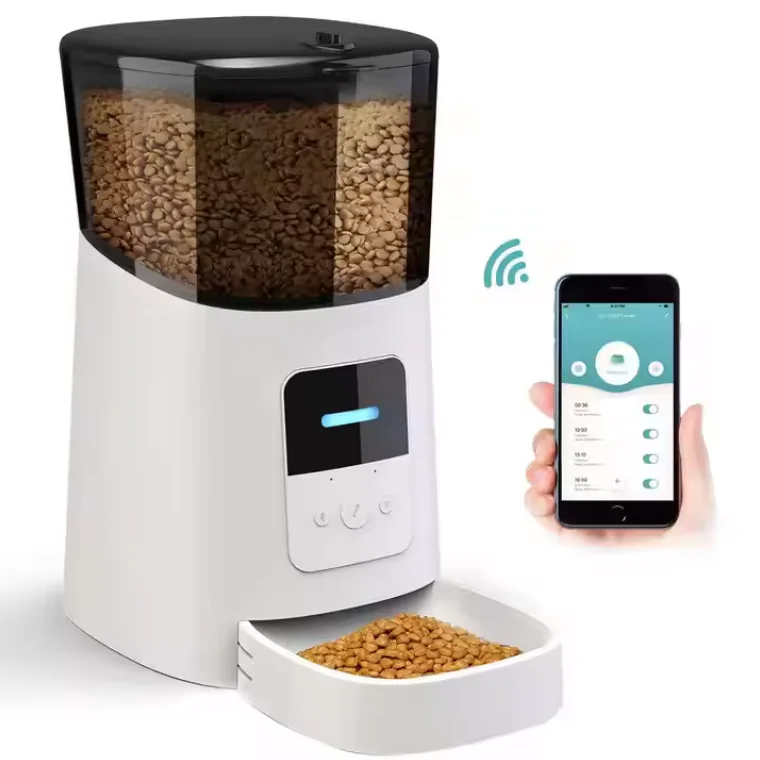 

The Best Selling Wholesale Wifi Smart Automatic Auto APP Automatic Pet Feeder Stainless Steel Bowls Cat Dog Pet Automatic Feeder