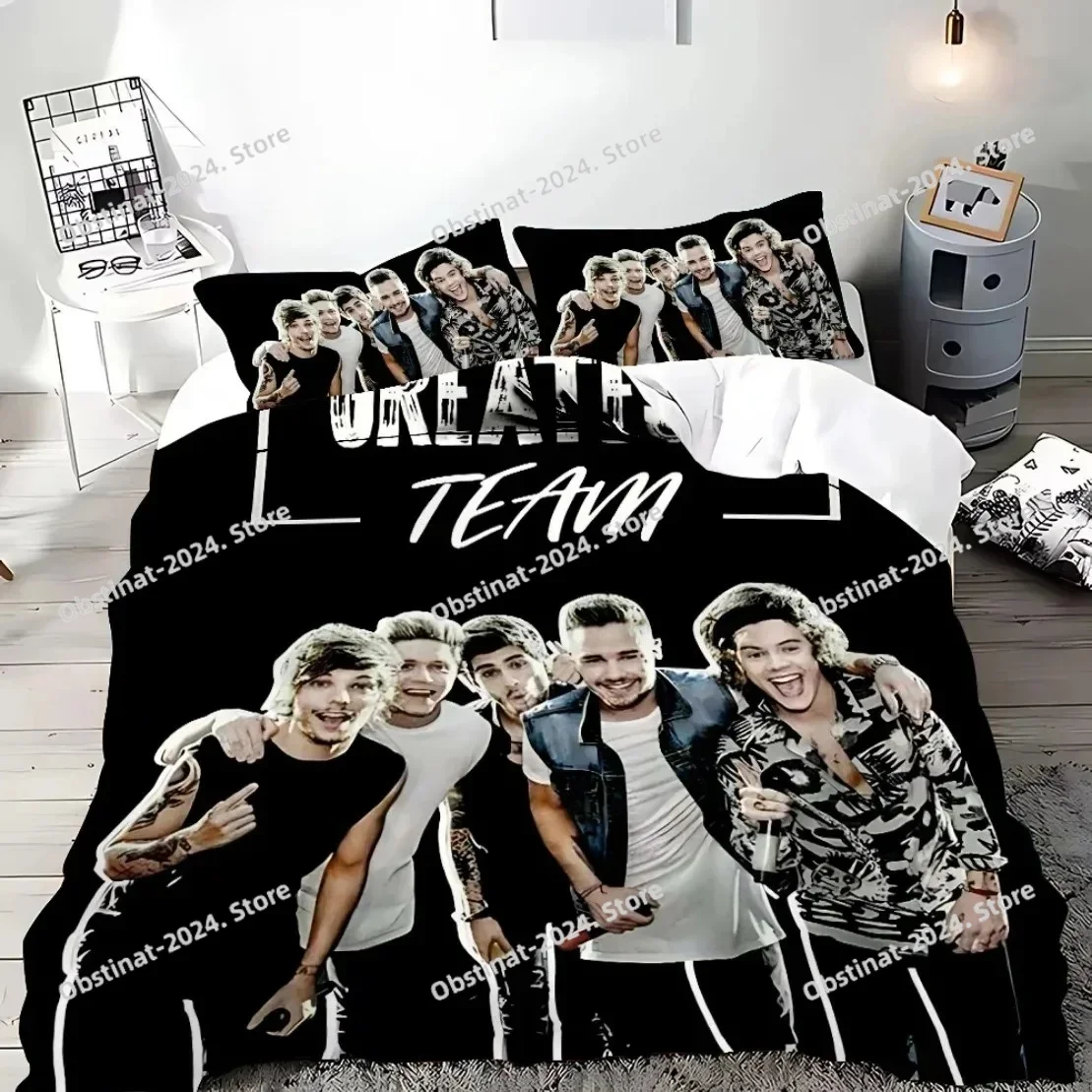 

United Kingdom Rock Band Duvet Cover One-Direction Rock Printed Bed Set Pillowcase Bedding Set Bed Linen Sheet Quilt Cover Full