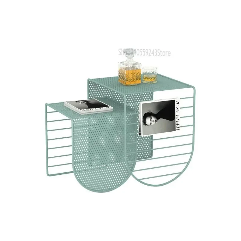 

Mesa auxiliar de hierro multifuncional para sala de estar, sofá minimalista nórdico, Simple, moderno, creativo