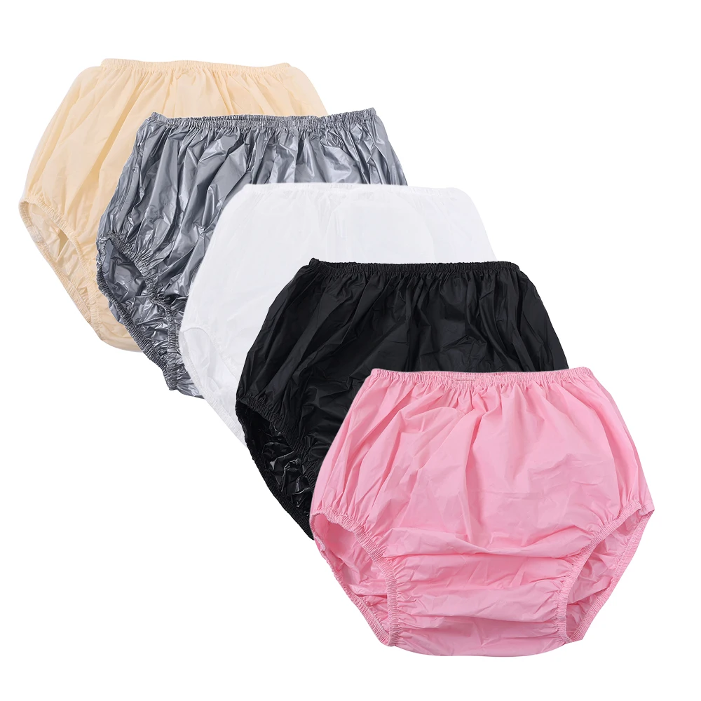 

Мягкий полиэтиленовый чехол для подгузников для взрослых, однотонные трусы с высокой талией для недержания для подростков и взрослых, моющиеся многоразовые подгузники ABDL