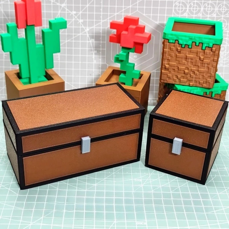 Creative Storage Box Magnetic Attraction Storage Box Square Simple Small Organize Case Desktop Modern Decorative Ornaments