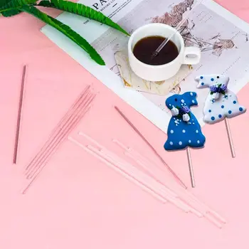 50/100支透明壓克力棒,可重複使用,用於製作棒棒糖、蛋糕棒、糖果、甜點、巧克力 10 最佳銷售 蛋糕棒棒糖 - №9