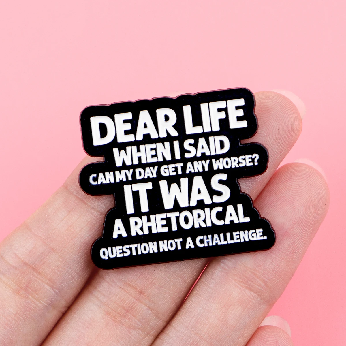 ADHD Quotes Enamel Pin Cartoon Cat Brooch For Coat Women's Brooches Fashion Lapel Badges Jewelry Gift for Friends